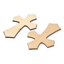 杉材カボション  クロス  バリーウッド  110x70x2.5mm&nbsp;WOOD-XCP0001-98
