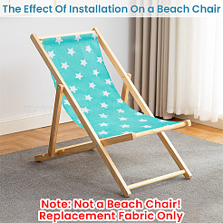 1Pc Star Pattern Chair Polycotton Cloth&nbsp;AJEW-GF0015-38E