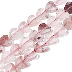 Natural Hematoid Quartz/Ferruginous Quartz Beads Strands&nbsp;G-M403-A55-03