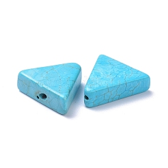 ナチュラルターコイズビーズ  染め  三角形  14~16x16~17x6mm  穴：1.2mm&nbsp;TURQ-P001-01
