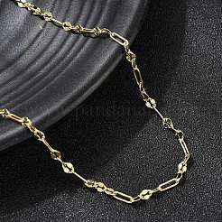 2.8MM Brass Oval Link Chain Necklaces  for Women&nbsp;NJEW-F355-03G