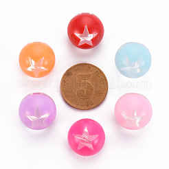 1-Hole Transparent Acrylic Buttons&nbsp;TACR-S154-51B