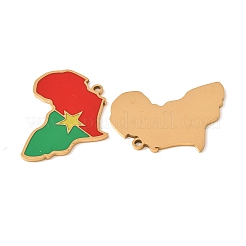 304 Stainless Steel & Enamel Pendants&nbsp;SA-CBA6ECE-01G-G08