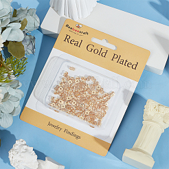 100Pcs Brass Ear Nuts&nbsp;KK-BBC0012-24