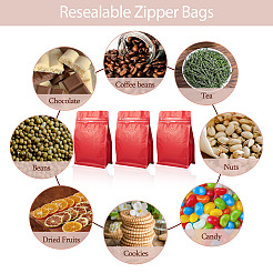 10Pcs BOPP and Aluminized PET and PE Resealable Coffee Zipper Bags with Valve&nbsp;ABAG-TA0001-93B