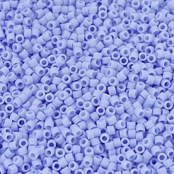 MIYUKIデリカビーズ  シリンダー  日本製シードビーズ  11/0  （db1587)マット不透明opaqueブルー  1.3x1.6mm  穴：0.8mm  約2000PCS /ボトル  10 G /ボトル&nbsp;SEED-JP0008-DB1587