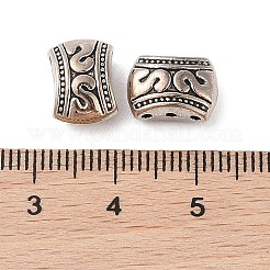チベット風合金連バー  カドミウムフリー＆鉛フリー  長方形  アンティークシルバー  8x11x5.8mm  約598個/1000g&nbsp;FIND-C060-034B-AS