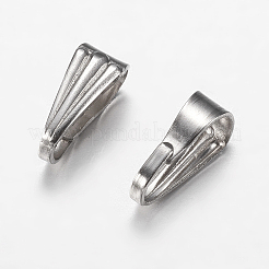 Tarnish Resistant 304 Stainless Steel Snap On Bails&nbsp;STAS-I097-045P