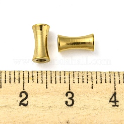 イオンプレーティング（IP）304ステンレスビーズ  竹の共同  18KGP本金メッキ  8x4mm  穴：2mm&nbsp;STAS-P341-14A-G