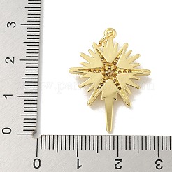 Brass Micro Pave Cubic Zirconia Pendants&nbsp;LS-KK-B124-08G-02
