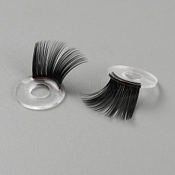 アクリルクラフトまつげ  DIY人形のおもちゃ、人形、ぬいぐるみの作り方  ブラック  24~25mm&nbsp;DIY-WH0888-012A-02
