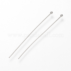 変色しにくい304ステンレススチール製ボールヘッドピン  ステンレス鋼色  70x0.5mm  ピン：0.5mm&nbsp;STAS-S066-70x0.5mm