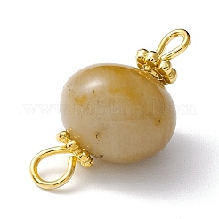 Natural Topaz Jade Links Connectors&nbsp;PALLOY-JF01091-04