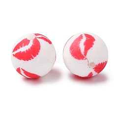Food Grade Eco-Friendly Printed Silicone Beads&nbsp;SIL-A013-01A-03