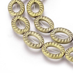 Electroplated Non-magnetic Synthetic Hematite Beads Strands&nbsp;G-P392-P09