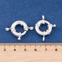 Rack Plating Brass Spring Ring Clasps&nbsp;KK-P269-20D-S