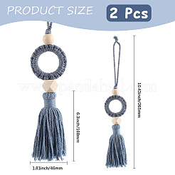 Cotton Woven Pendant Decorations&nbsp;AJEW-WH20054-012B