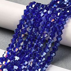 Transparent Electroplate Glass Beads Strands&nbsp;EGLA-A039-T2mm-B06