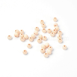 天然木のビーズ  ラウンド  バリーウッド  10x8.5mm  穴：4mm&nbsp;WOOD-WH0115-43