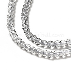 Transparent Gradient Color Glass Beads Strands&nbsp;GLAA-H021-01B-28