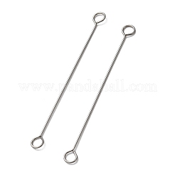 316サージカルステンレススチール製アイピン  ピアノ線9ピン  ステンレス鋼色  26ゲージ  30x2.5x0.4mm  穴：1.6mm&nbsp;STAS-YW0001-41A-P