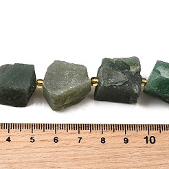 Raw Rough Natural Green Aventurine Beads Strands&nbsp;G-Z087-B05