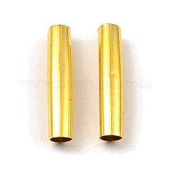 真鍮製チューブビーズ  カーブチューブ  ミックスカラー  25x5mm  穴：4.5mm&nbsp;KK-D040-12