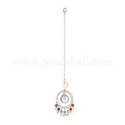 Natural Gemstone Bead Pendant Decorations&nbsp;HJEW-TA00014