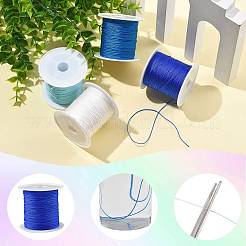 4 Rolls 4 Colors Round Nylon Chinese Knot Cord&nbsp;NWIR-FS0001-06B