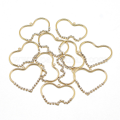 Brass Cubic Zirconia Pendants&nbsp;KK-T032-024G