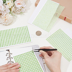 4 Sheets 4 Styles Acrylic Imitation Pearl Stickers Paper Sheets for Craft&nbsp;DIY-SP0002-64C