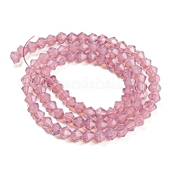 Baking Paint Transparent Glass Beads Strands&nbsp;DGLA-F029-J4mm-04
