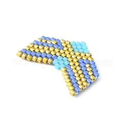 手作り織機模様ミユキシードビーズ  矢じりペンダント  ミックスカラー  18~19x22.5~23x2mm  穴：0.7mm&nbsp;PALLOY-MZ00123