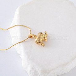 3Pcs European Stainless Steel Animal Elephant Pendant Necklaces for Women&nbsp;UW0184