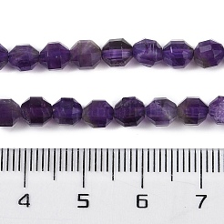 天然石アメジストビーズ連売り  多面カット  双円錐形  二重終端ポイントプリズムビーズ  5x4~5mm  穴：1mm  約73個/連  14.96''（38センチメートル）&nbsp;G-O201B-106C