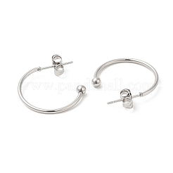 Non-Tarnish 304 Stainless Steel Stud Earring&nbsp;EJEW-H134-02C-P