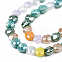Electroplate Opaque Glass Beads Strands&nbsp;EGLA-S174-30