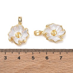Brass Enamel Peg Bails Charms&nbsp;KK-CBA746B-03G