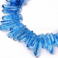 Natural Crackle Quartz Crystal Dyed Beads Strands&nbsp;G-I345-03B
