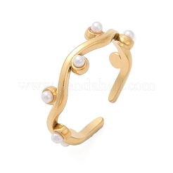 304 Stainless Steel Cuff Rings&nbsp;RJEW-S629-09G-A