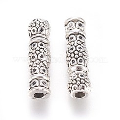 チベット風合金チューブビーズ  カドミウムフリー＆鉛フリー  アンティークシルバー  22.5x6.2mm  穴：3mm&nbsp;LF0658Y