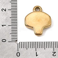 304ステンレスペンダント  バスケットボールスタンドのチャーム  イオンプレーティング（ip）  18KGP本金メッキ  19x16.5x3mm  穴：2.5mm&nbsp;SA-CBA0563-22G