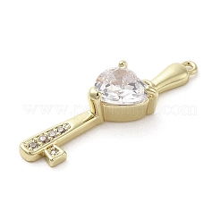 Brass Cubic Zirconia Pendents&nbsp;KK-M275-22G