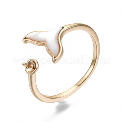 Brass Peg Bails Cuff Finger Ring Settings&nbsp;X-KK-S354-288-NF
