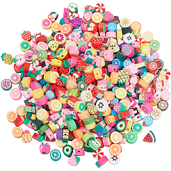 400Pcs 2 Styls Handmade Polymer Clay Beads&nbsp;CLAY-SP0001-16