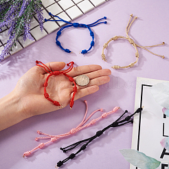 10Pcs 5 Colors Adjustable Braided Nylon Cord Bracelet Making&nbsp;AJEW-TA0001-25