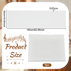 ポリエステル生地  DIYクラフト用品  ホワイト  1600x500x0.5mm&nbsp;DIY-WH0061-035A