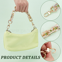 4Pcs 4 Colors Imitation Stone Acrylic Boston Link Chains Bag Straps&nbsp;FIND-WR0005-21