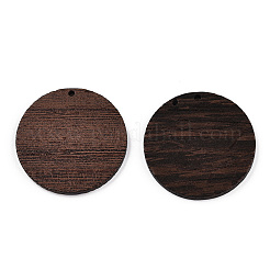 Natural Wenge Wood Pendants&nbsp;WOOD-T023-29E-01
