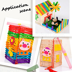 10 Sets Wood Craft Sticks&nbsp;DIY-CN0003-32A